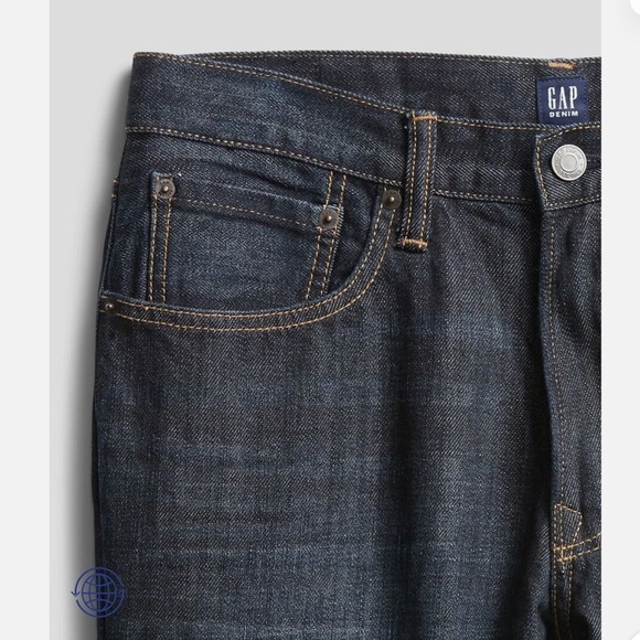 NWT GAP Men’s Indigo Boot Jeans made with Washwell™ technology,  size 32x32 - Picture 5 of 6